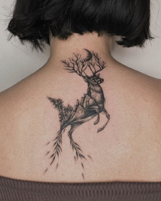 signification du tatouage de cerf