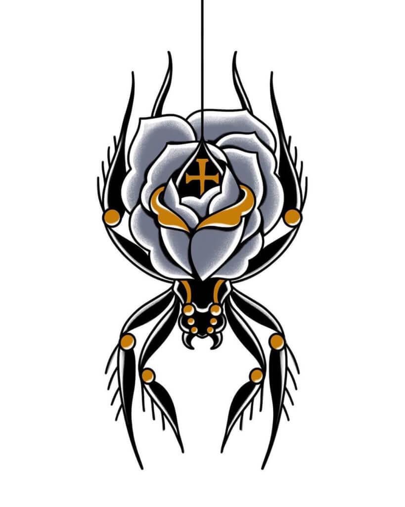 Signification du tatouage de l'araignée