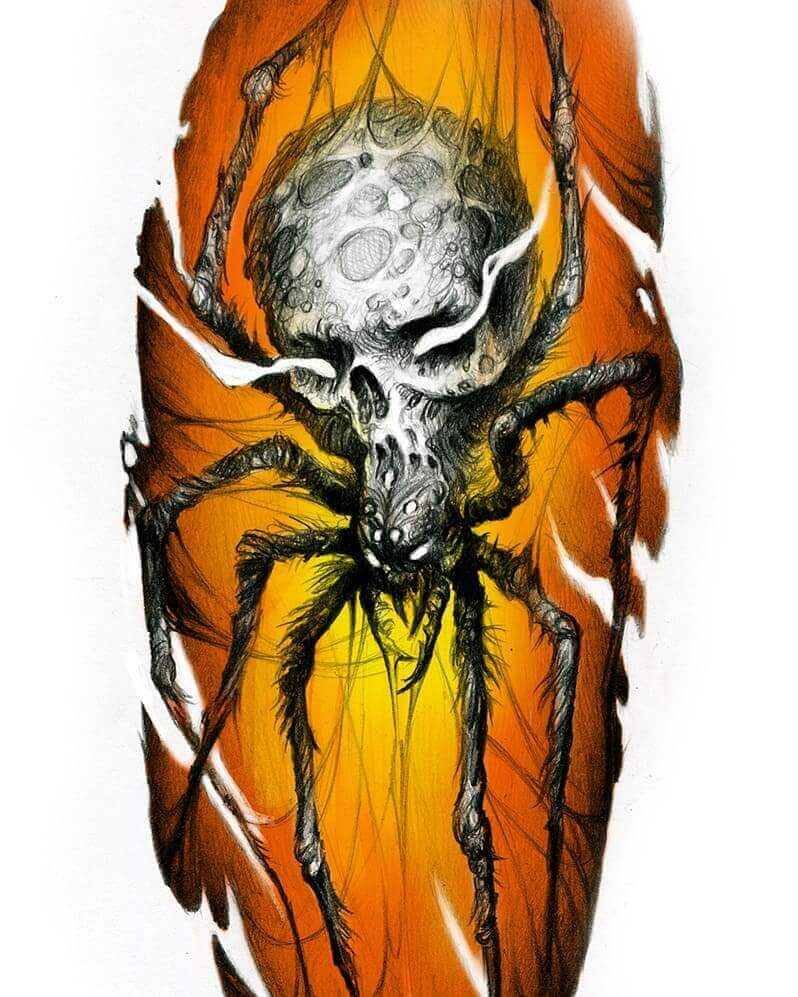 Signification du tatouage de l'araignée