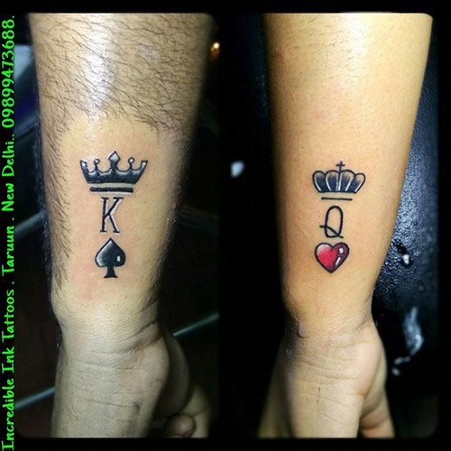 Tattoo of Spades. Signification de la combinaison de pique chez les femmes et les hommes.