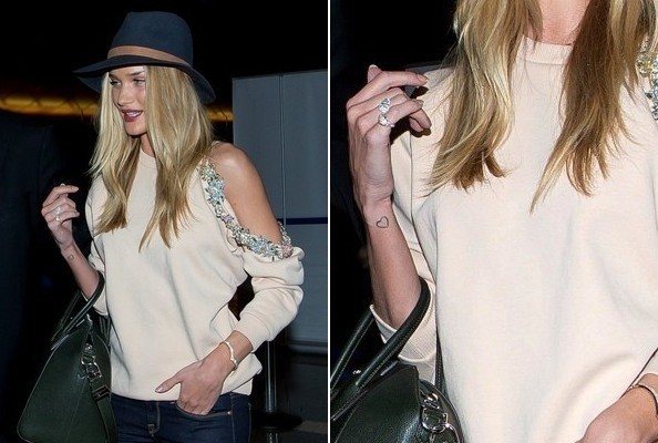 Rosie Huntington-Whitley tattoo