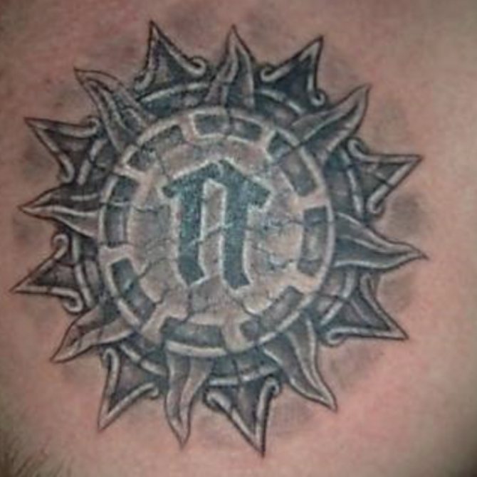 Tatouage de la rune du vent