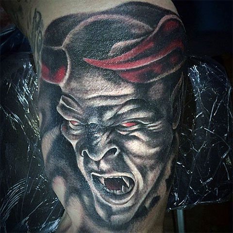 Tattoo of a demon