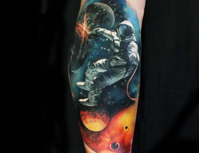 Tattoo with space