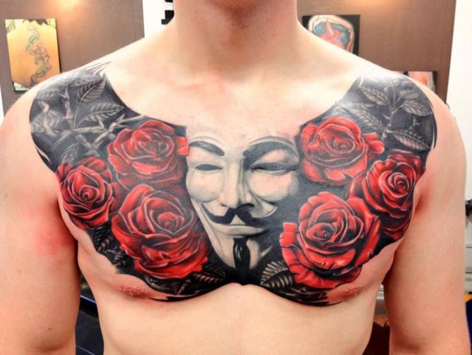 mask tattoo