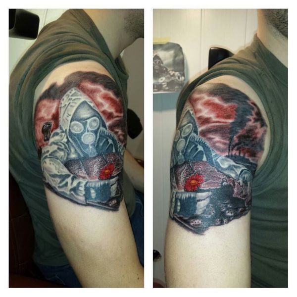 Stalkerovo tetování na rameni