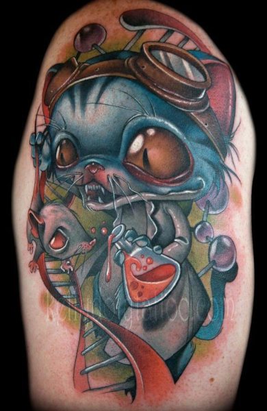 Tatouage style new skool