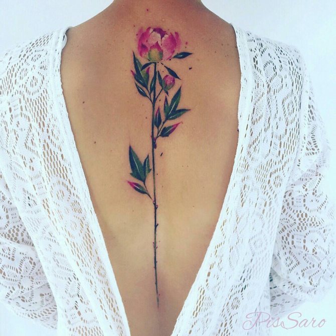 tatouage de pivoine photo 19