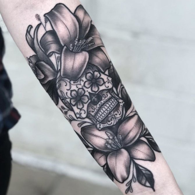 tatouages tête de mort