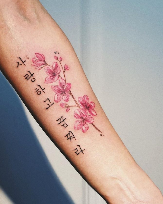 Blumen-Tattoos