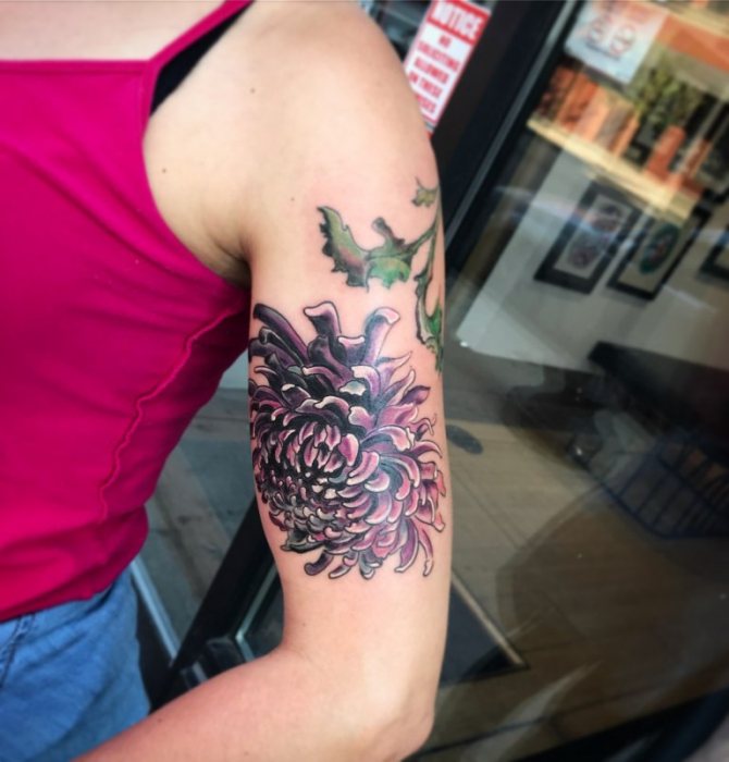 Tattoos für Mädchen Blumen