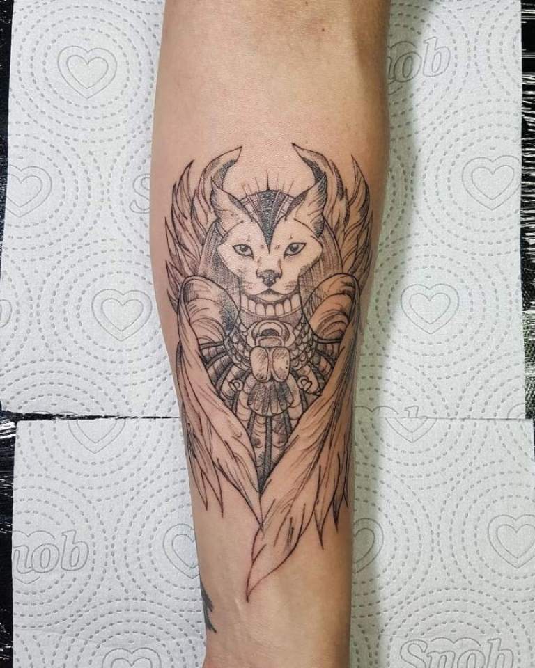 tatouages de chats pour les filles