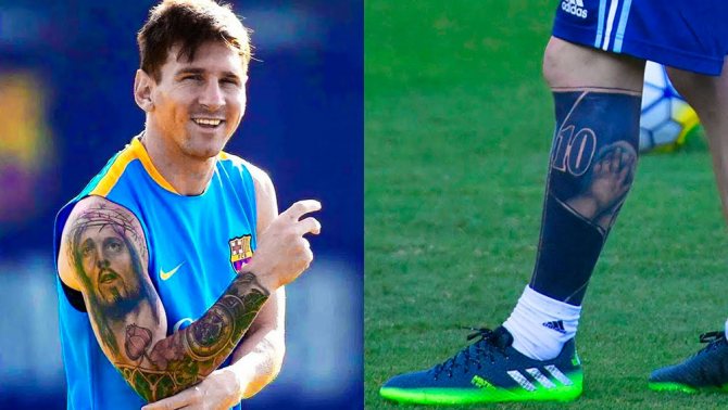 Τα τατουάζ του Lionel Messi στο χέρι και το πόδι του