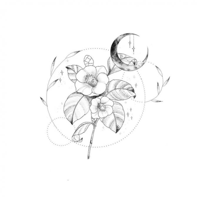 měsíční tetování