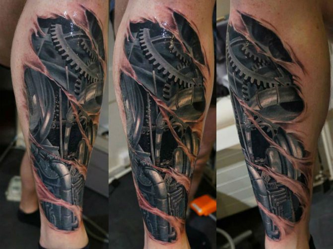 tatuaggi meccanici