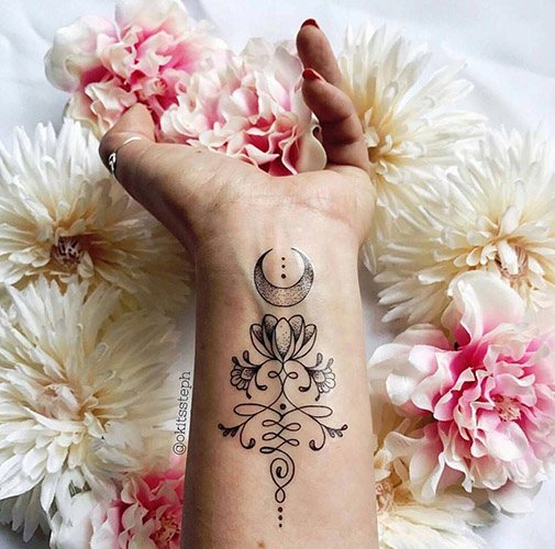 Tatouages sur le poignet pour les femmes avec signification. Photos pour les filles