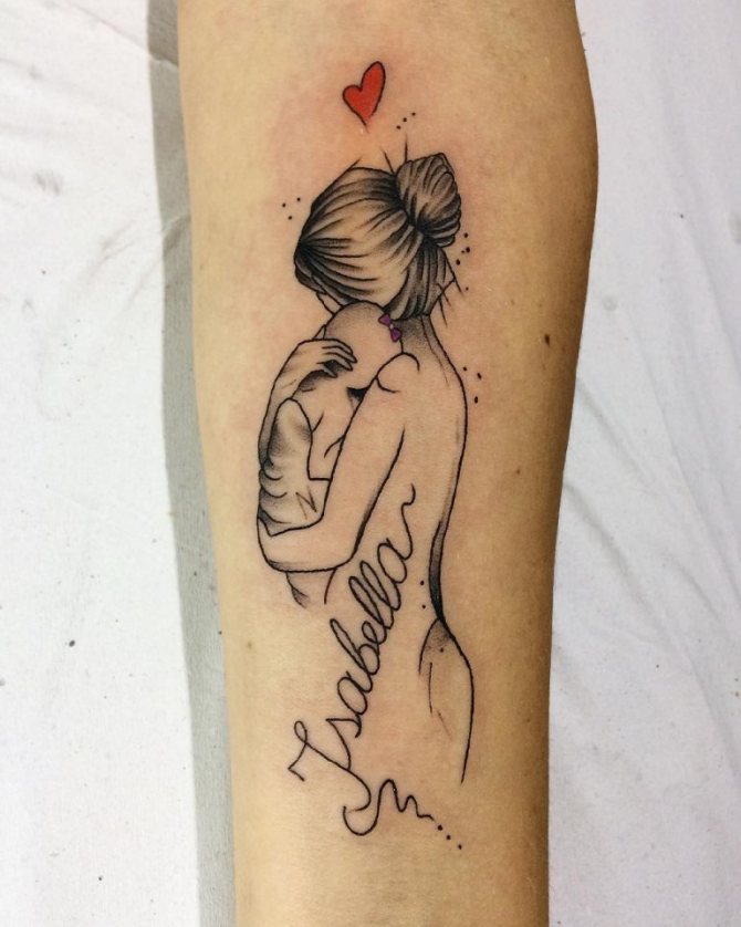 Tatouages en l'honneur des bébés