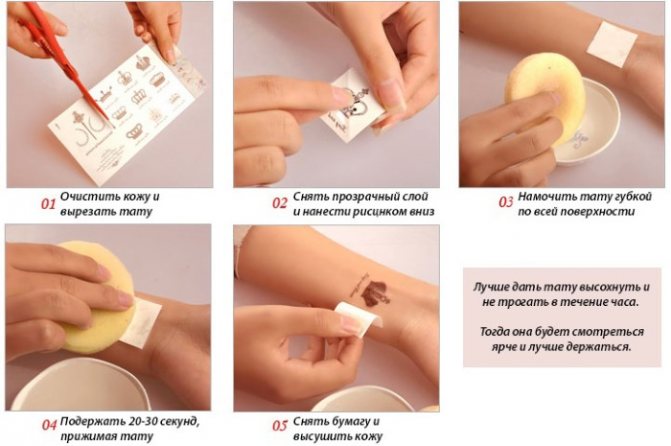 テンポラリータトゥー。家庭での作り方:ジェルペン、ヘナ、絵の具、シール、カラーと白黒、目には鉛筆で、マーカーで、ステンシルで