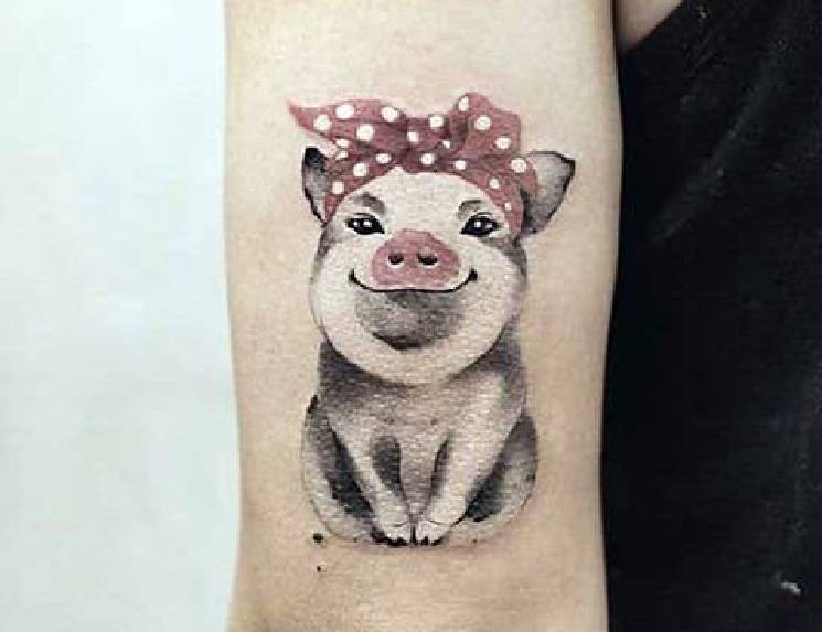 pig tattoo