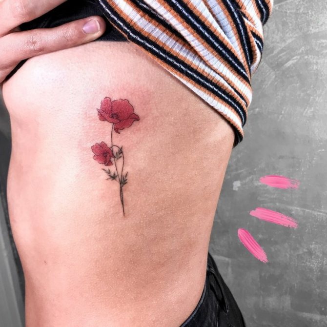 Татуировки на ребрата