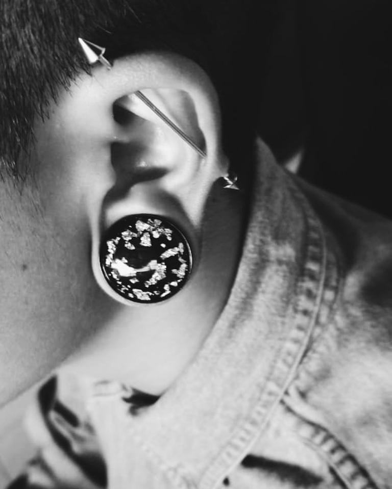 tunnels in the ears photo