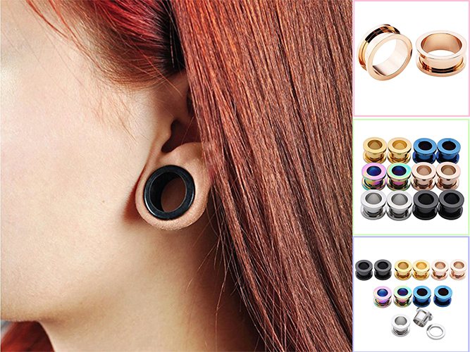 Des tunnels dans les oreilles des filles. Photo, taille des vergetures, soins