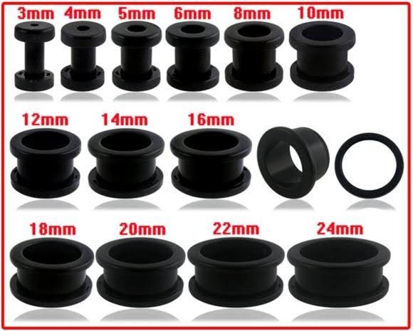 Des tunnels dans les oreilles des filles. Images, vergetures, soins