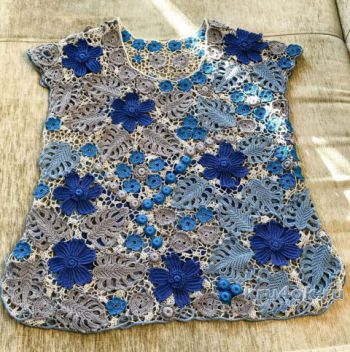 Irský krajkový top