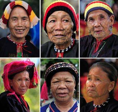 Tatouages traditionnels chinois - folklore 黎族