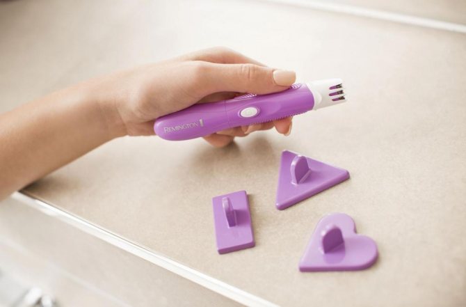 Stencils for intimate haircuts