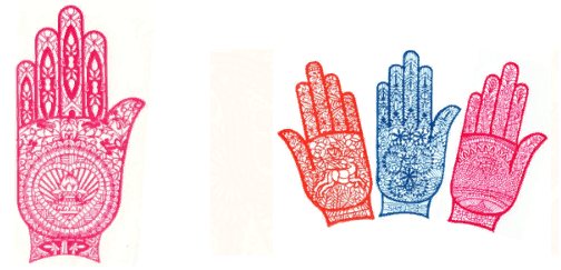 Pochoirs pour mehendi