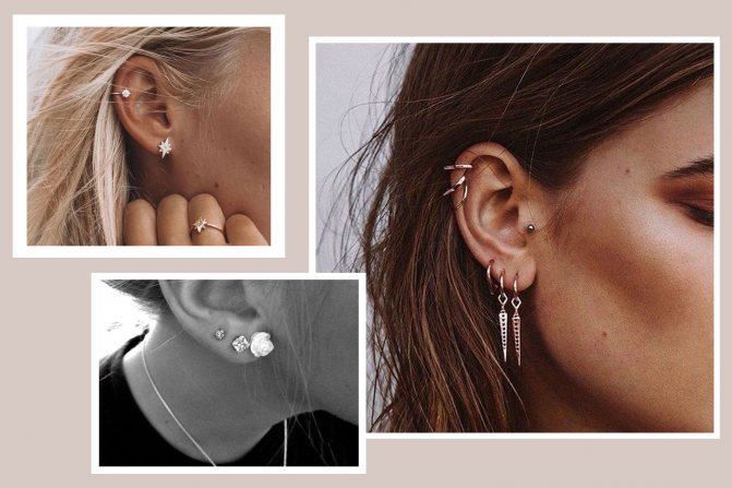 Trois boucles d'oreilles et plus - est-ce approprié ?
