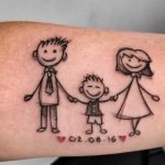 Tatouages familiaux émouvants