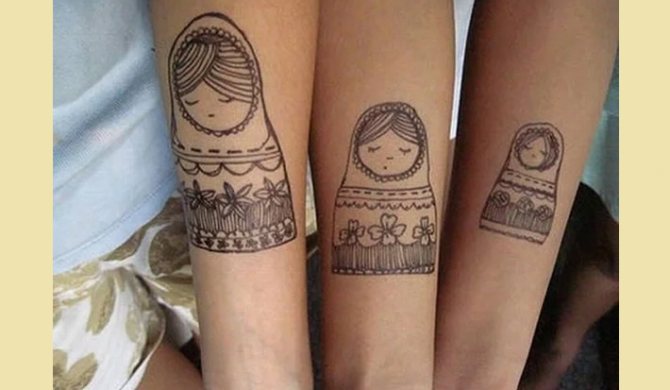 Tatouages familiaux émouvants