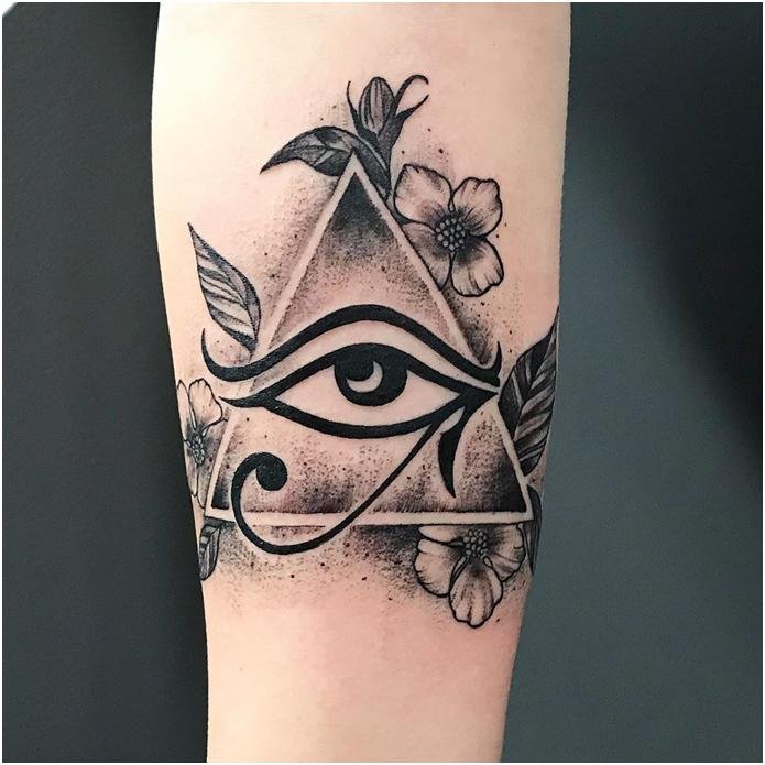 Ouajet - l'œil d'Horus en tatouage