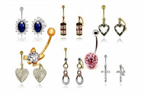 Belly button piercing jewelry