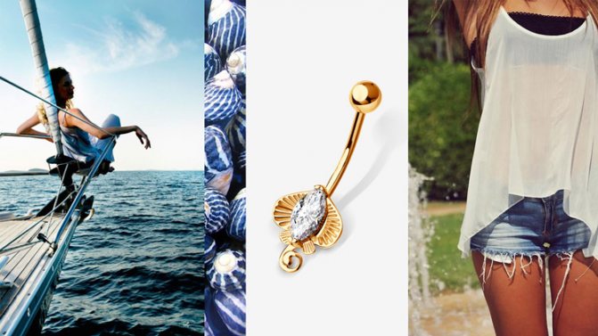 Piercing do pupíku - šperky