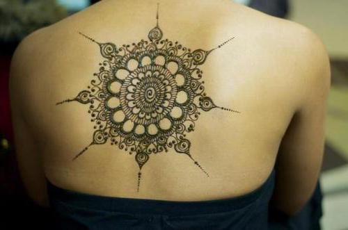 mehendi patterns on back