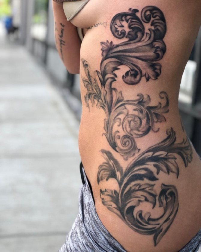 Motifs sur le côté