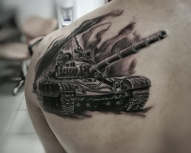 Militärische Tattoo-Variationen