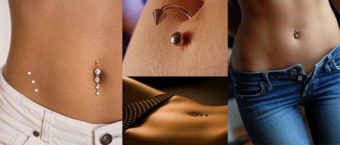 Types of piercing jewelry