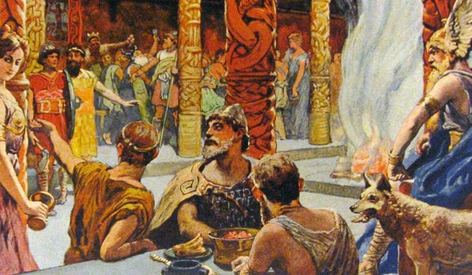 Седнал на една маса с бог Один