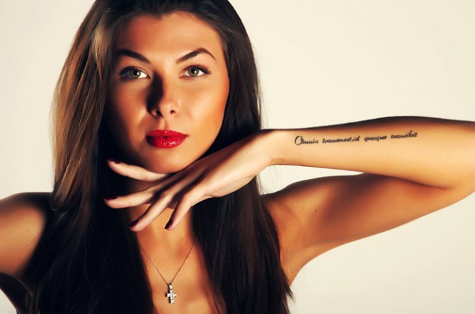 Toutes les choses passent et cela passera en tatouage latin. Qu'est-ce que cela signifie ?