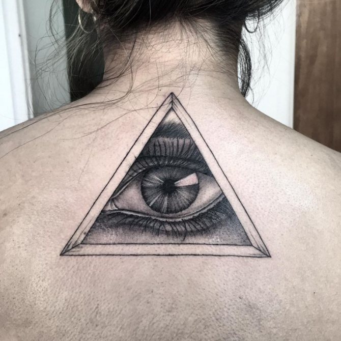 σκίτσο με το μάτι που βλέπει τα πάντα