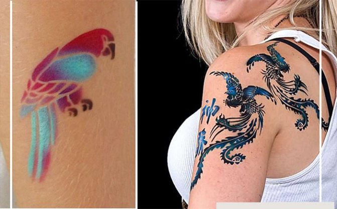 Sélectionnez un tatouage temporaire en sérigraphie