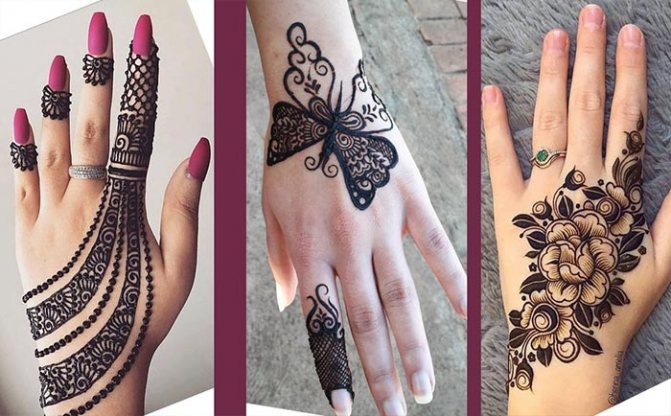 Sélectionnez le tatouage temporaire Mehendi
