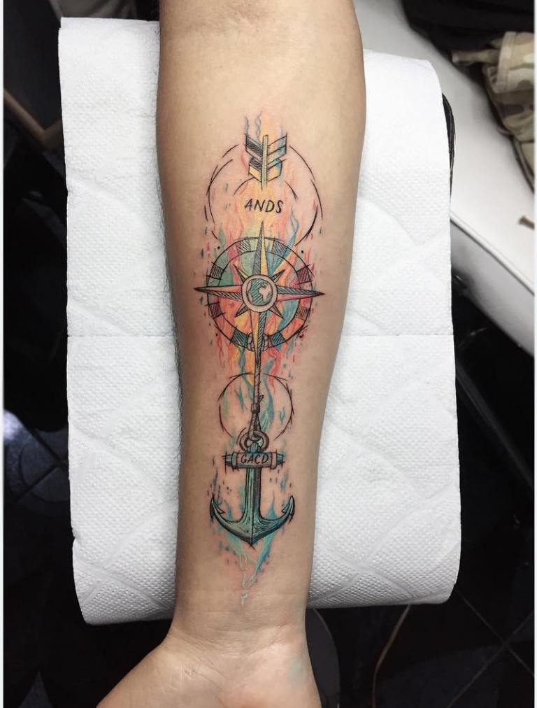 Anchor tattoo meaning in woman