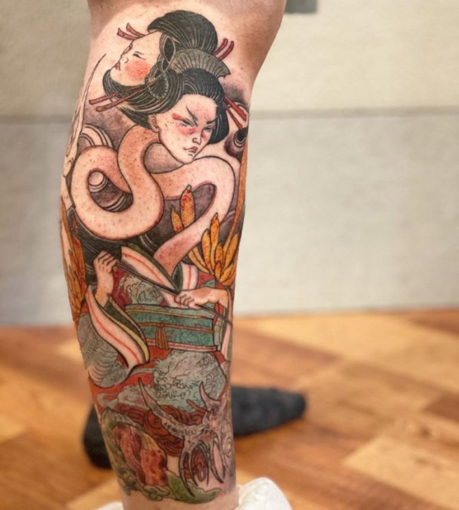 Japanese tattoo mask