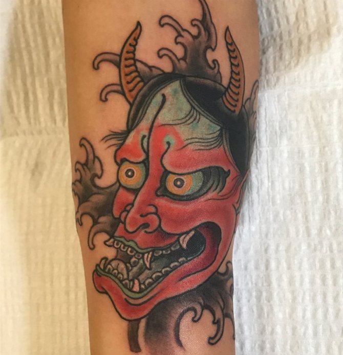 Japanese demon masks