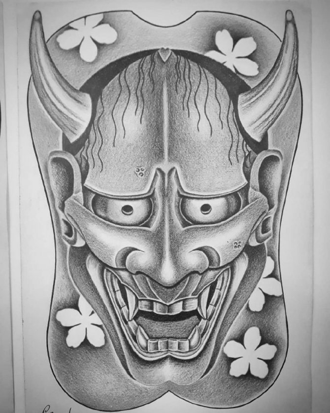 Japanese tattoo masks